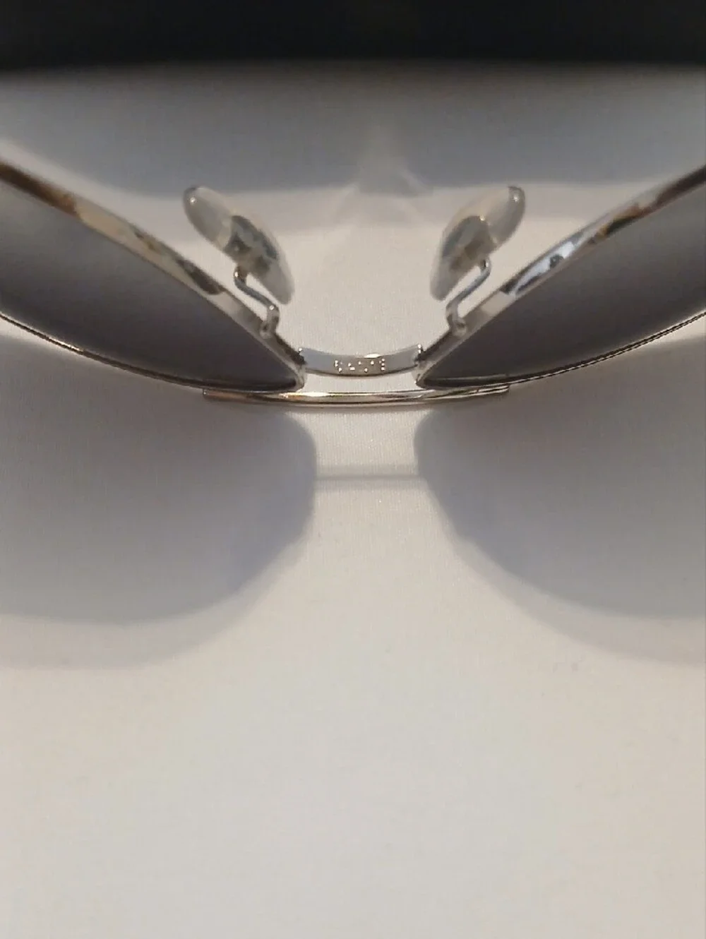 Ray-Ban RB3267 Aviator Sunglasses Silver Frame Gray Gradient Lenses 64mm